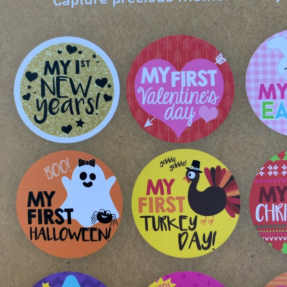 🟢 Rising Star Baby Girls Milestone Belly Stickers New NIP - Picture 3 of 6